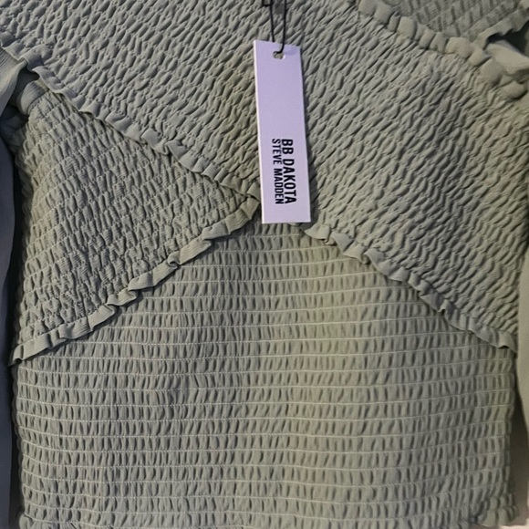 BB Dakota Top Smock Factor teal color size Small NWT - Picture 2 of 5